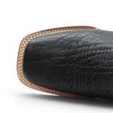 Botas de Piel Original Punta Cuadrada Color Negro - Tanner Mark Boots - Tanner Mark Boots