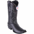 Botas de Piel Original Punta Dubai Cuadrada Color Negro - Wild West Boots - Wild West Boots