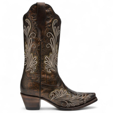 Botas de Piel Original Punta Recortada en Cobre Metalico - Ive West - Rudel & Co.