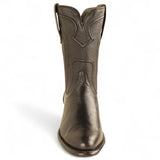 Botas de Piel Original Roper Punta Oval con Zipper Color Negro - Los Altos Boots - Los Altos Boots