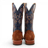 Botas de Piel Original Ruff Out Punta Cuadrada Color Cognac - Tanner Mark Boots - Tanner Mark Boots