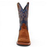 Botas de Piel Original Ruff Out Punta Cuadrada Color Cognac - Tanner Mark Boots - Tanner Mark Boots