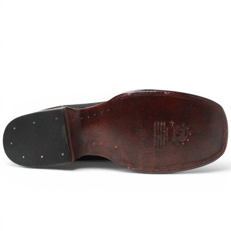 Botas de Piel Punta Cuadrada Piton Grabado Nobuck- Rodeo Imports - Rodeo Imports