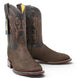 Botas de Piel Punta Cuadrada Piton Grabado Nobuck- Rodeo Imports - Rodeo Imports