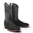 Botas de Piel Punta Cuadrada Piton Grabado Nobuck- Rodeo Imports - Rodeo Imports