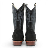 Botas de Piel Punta Cuadrada Piton Grabado Nobuck- Rodeo Imports - Rodeo Imports