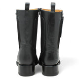 Botas de Piel Punta Cuadrada Piton Nobuck Color Cafe con Cierre - LC260Negro - La Carreta