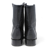 Botas de Piel Punta Dubai Cuadrada Para Hombre Color Negro con Cierre - LC261 - La Carreta