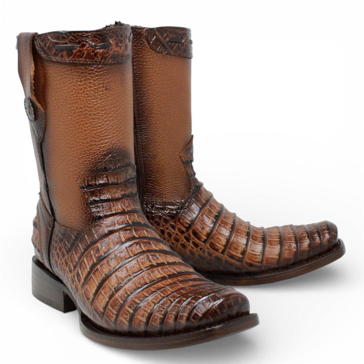 Botas de Piel Punta Dubai Grabado Caiman Belly - LC265 - La Carreta