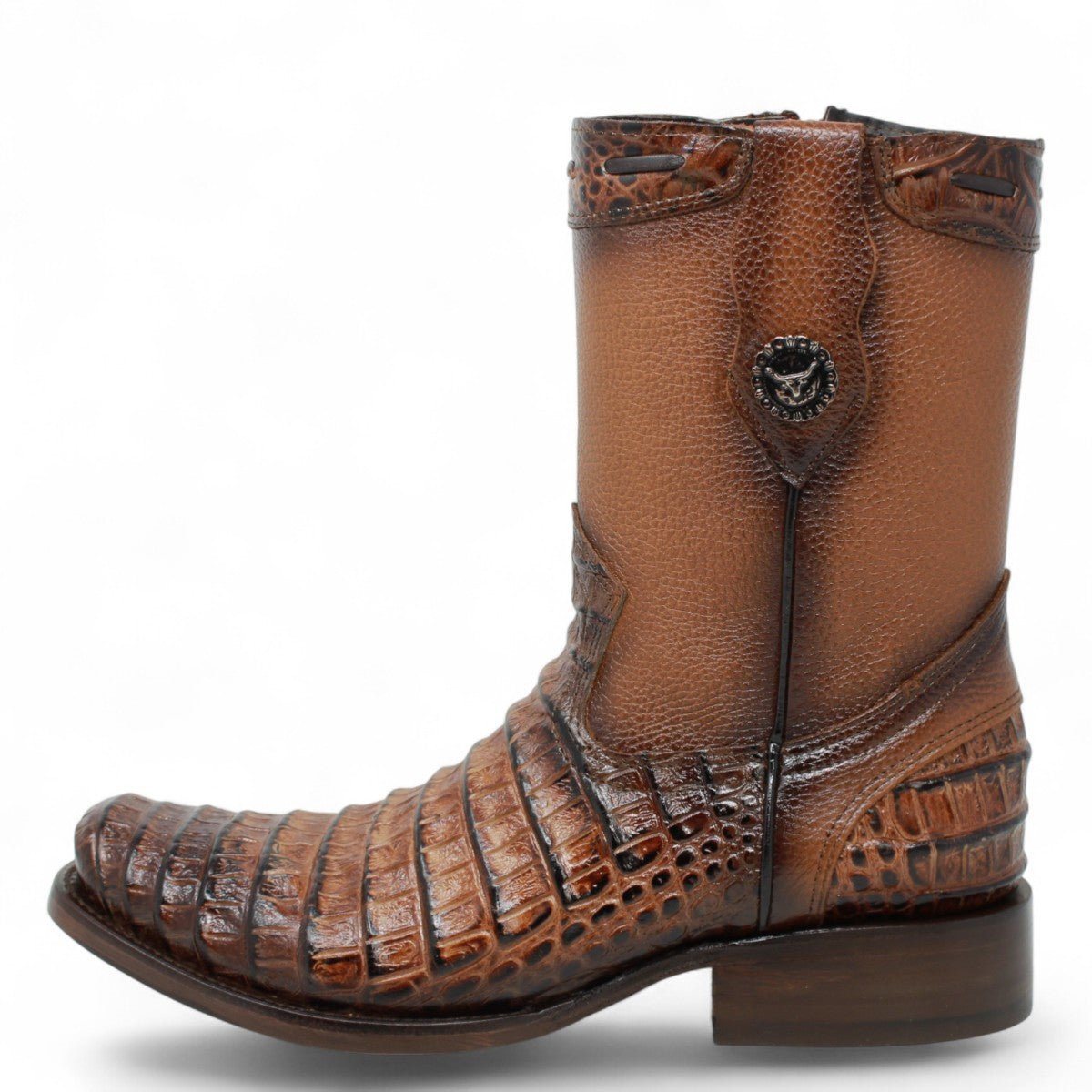 Botas de Piel Punta Dubai Grabado Caiman Belly - LC265 - La Carreta