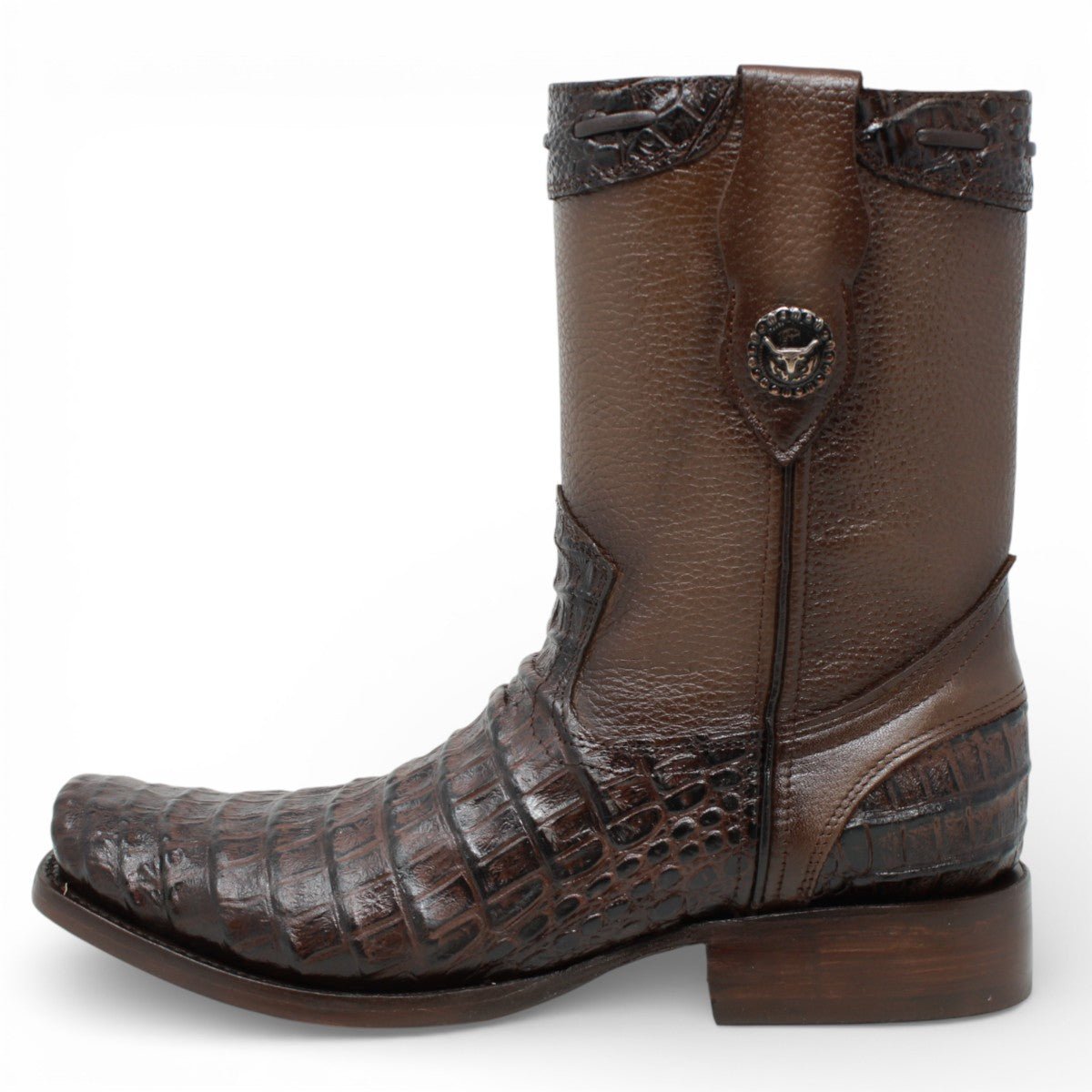 Botas de Piel Punta Dubai Grabado Caiman Belly - LC265 - La Carreta