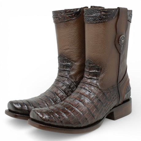 Botas de Piel Punta Dubai Grabado Caiman Belly - LC265 - La Carreta