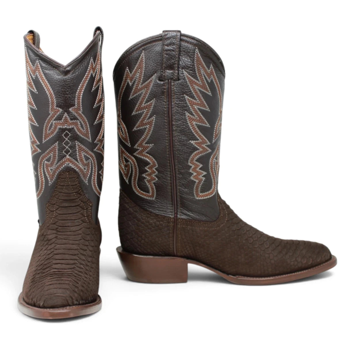 Botas de Piton Grabado Punta Oval - La Carreta - La Carreta