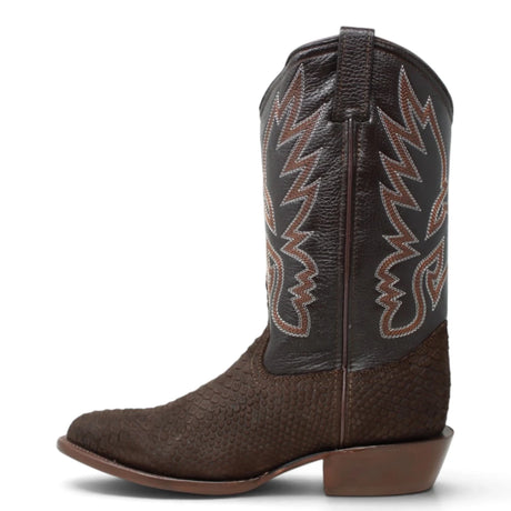 Botas de Piton Grabado Punta Oval - La Carreta - La Carreta