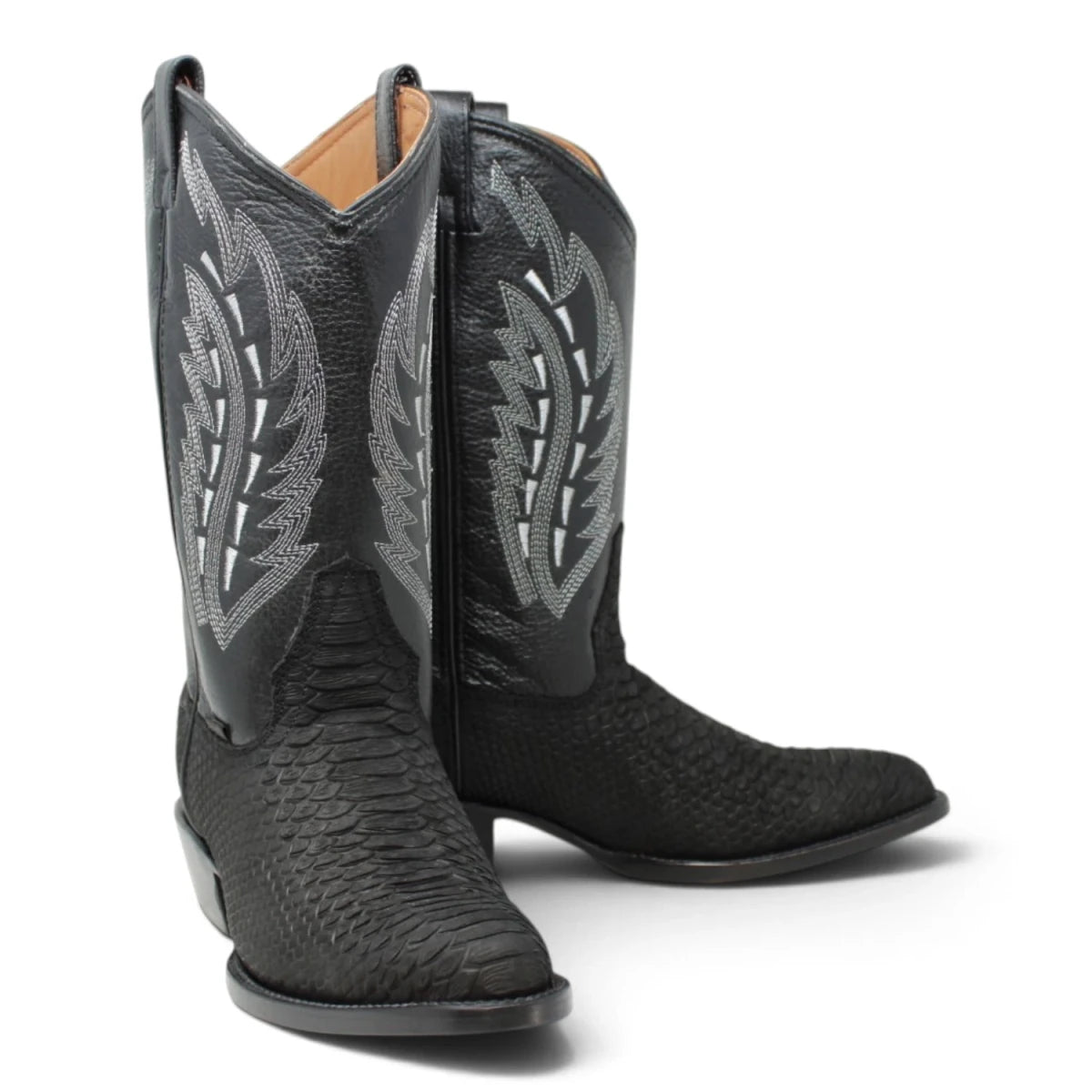Botas de Piton Grabado Punta Oval - La Carreta - La Carreta