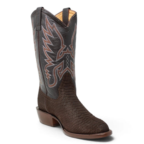 Botas de Piton Grabado Punta Oval - La Carreta - La Carreta