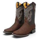 Botas de Piton Grabado Punta Rodeo Cuadrada - La Carreta - La Carreta