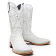 Botas de Piton Original Punta Amplia Cuadrada Color Blanco - Tanner Mark Boots - Tanner Mark Boots