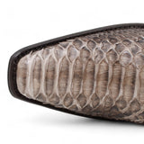 Botas de Piton Original Punta Europea Color Cafe Rustico - Los Altos Boots - Los Altos Boots