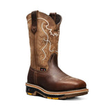 Botas de Trabajo 11" Horma Cuadrada Color Cafe - King Welt - King Welt