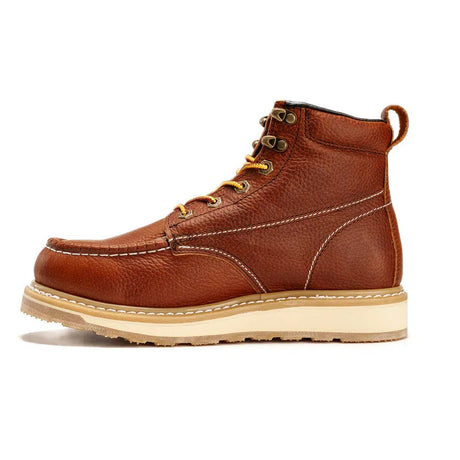 Botas de Trabajo Calexico 6" Horma Moc Suave Wedge Piel Genuina Color Tan - King Welt - King Welt