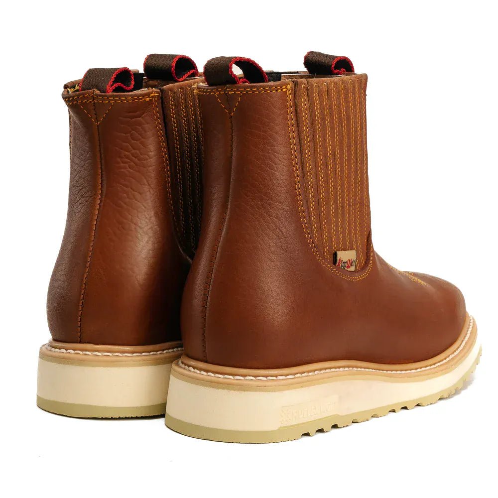 Botas de Trabajo Chelsea Ultra Flex 6" Color Tan - King Welt - King Welt