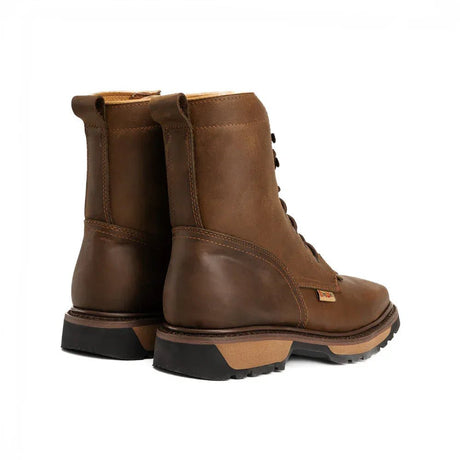 Botas de Trabajo con Agujeta Buffalo 8" Suela Doble Densidad Color Café Papaya - King Welt - King Welt