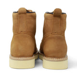 Rodeo Imports Men's Lace-Up Work Boots with Mil Rayas Sole - Tobacco - Pair Back View