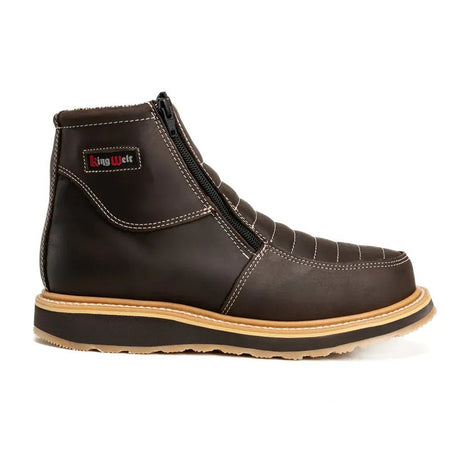 Botas de Trabajo con Doble Cierre Ultra Flex 6" Color Cafe - King Welt - King Welt