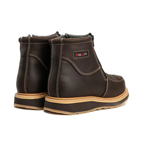 Botas de Trabajo con Doble Cierre Ultra Flex 6" Color Cafe - King Welt - King Welt