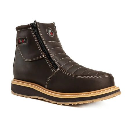 Botas de Trabajo con Doble Cierre Ultra Flex 6" Color Cafe - King Welt - King Welt