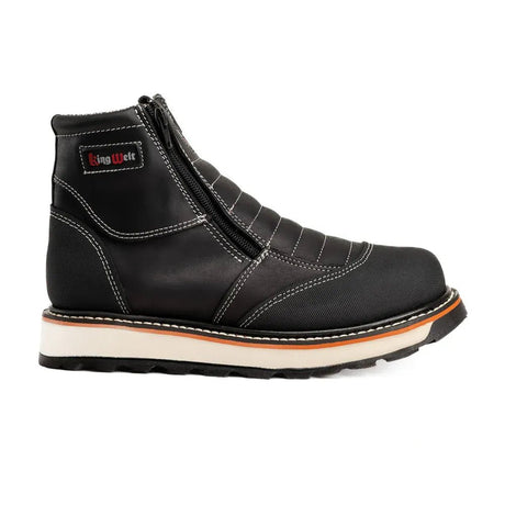 Botas de Trabajo con Doble Cierre Ultra Flex 6" Punta Suave Color Negro - King Welt - King Welt
