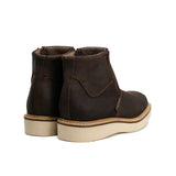 Botas de Trabajo Country Flex 6" con Doble Cierre Punta Suave Color Cafe - King Welt - King Welt