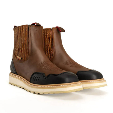 Botas de Trabajo GuardedMaster Ultra Flex 6" Suela Doble Densidad Color Tan - King Welt - King Welt