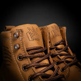 Botas de Trabajo Patriot 6" Horma Moc Punta de Compuesto Color Tan - King Welt - King Welt