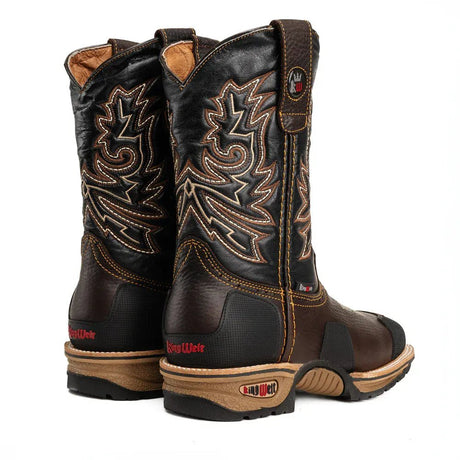 Botas de Trabajo Western Buffalo 9" con Protección Masterguard Color Cafe - King Welt - King Welt