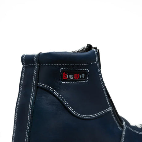 Botas de Trabajo Western Flex 6" con Cierre Color Azul Medallon - King Welt - King Welt