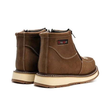 Botas de Trabajo Western Flex 6" con Cierre Color Laton Medallon - King Welt - King Welt