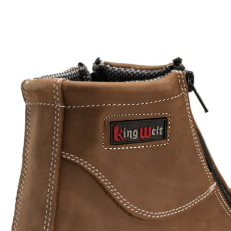 Botas de Trabajo Western Flex 6" con Cierre Color Laton Medallon - King Welt - King Welt