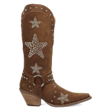 Botas Lucky Stars de Gamuza Punta Recortada Para Dama Color Cafe - Dingo - Dan Post Boots