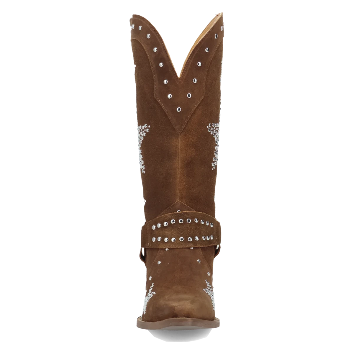 Botas Lucky Stars de Gamuza Punta Recortada Para Dama Color Cafe - Dingo - Dan Post Boots
