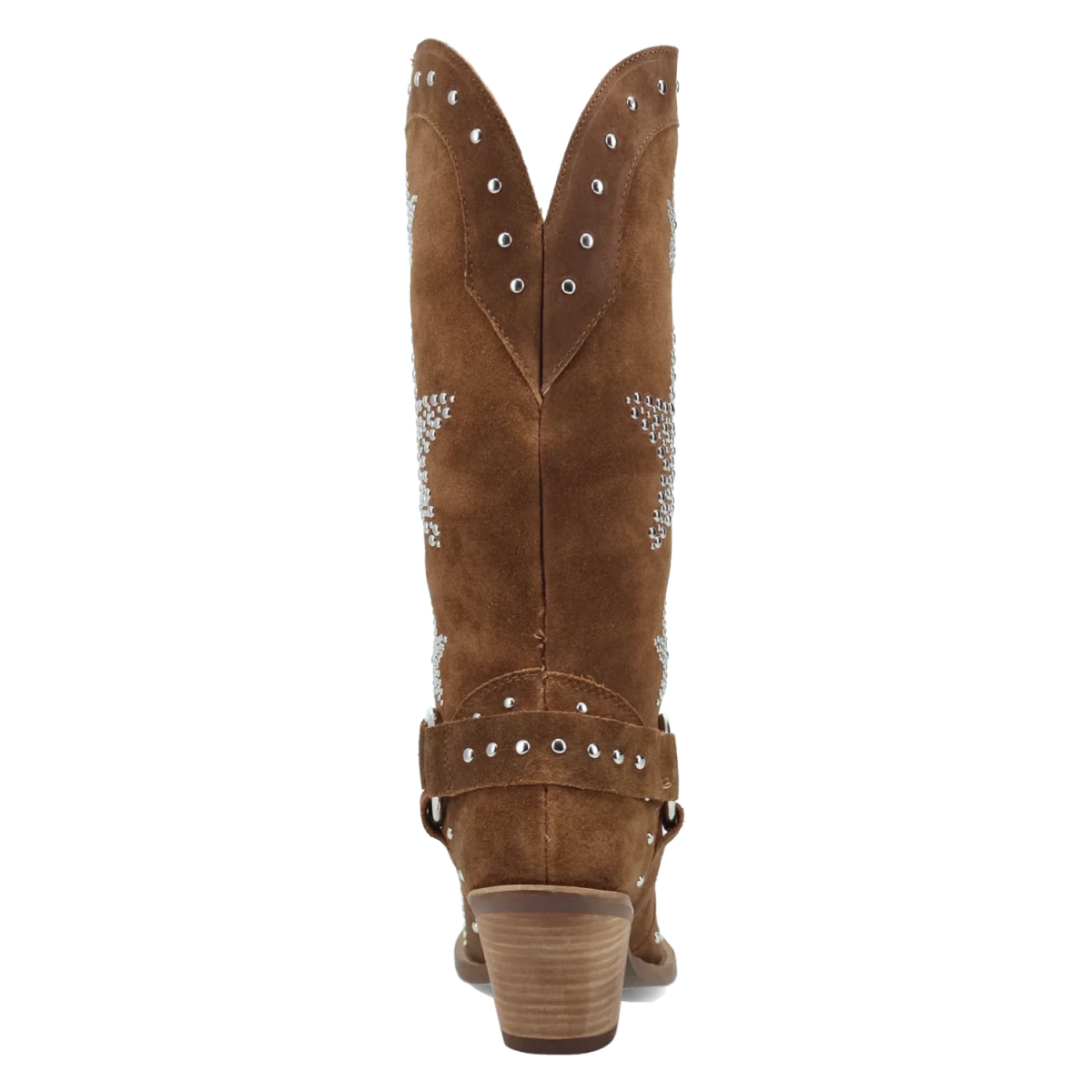 Botas Lucky Stars de Gamuza Punta Recortada Para Dama Color Cafe - Dingo - Dan Post Boots
