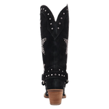 Botas Lucky Stars de Gamuza Punta Recortada Para Dama Color Negro - Dingo - Dan Post Boots