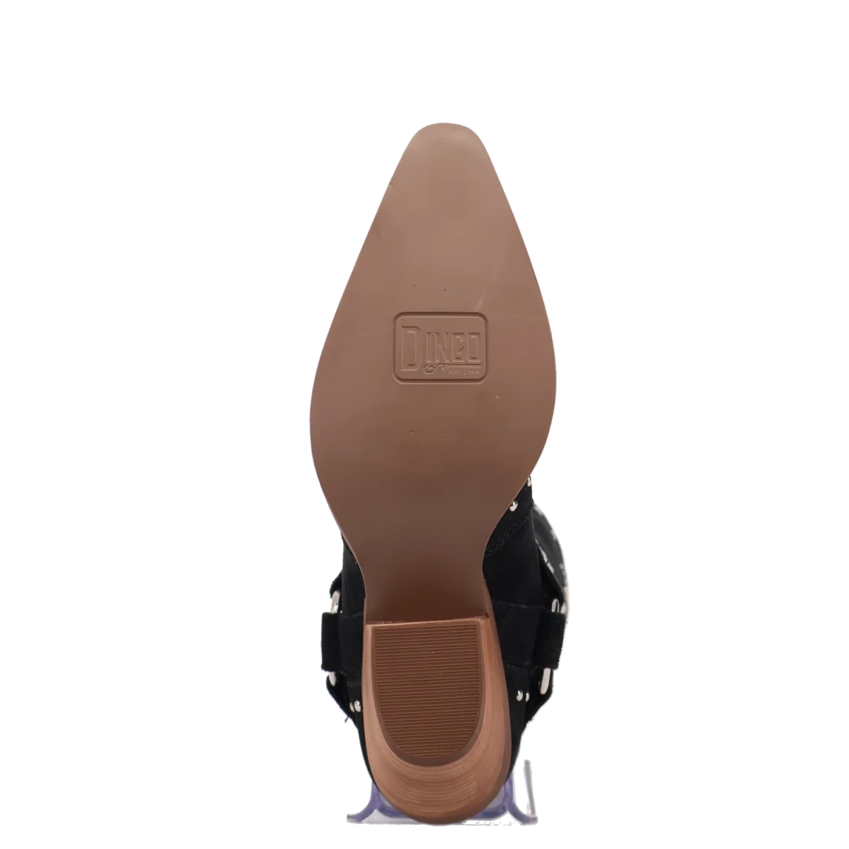 Botas Lucky Stars de Gamuza Punta Recortada Para Dama Color Negro - Dingo - Dan Post Boots