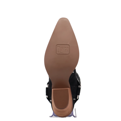 Botas Lucky Stars de Gamuza Punta Recortada Para Dama Color Negro - Dingo - Dan Post Boots