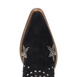 Botas Lucky Stars de Gamuza Punta Recortada Para Dama Color Negro - Dingo - Dan Post Boots