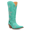 Botas Lucky Stars de Gamuza Punta Recortada Para Dama Color Verde - Dingo - Dan Post Boots