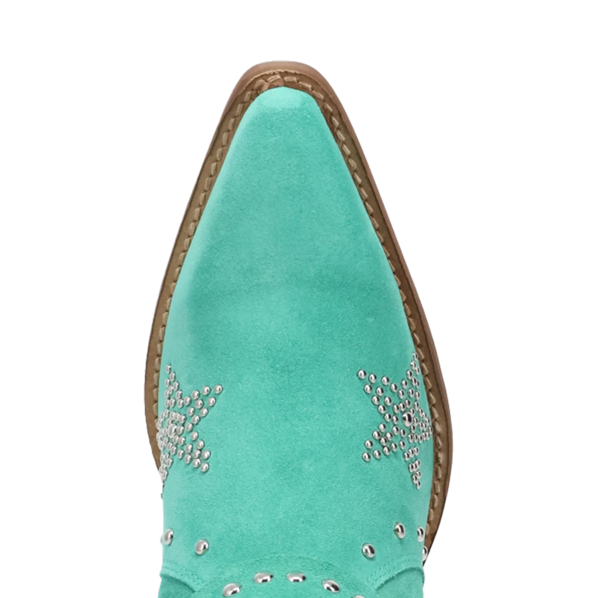 Botas Lucky Stars de Gamuza Punta Recortada Para Dama Color Verde - Dingo - Dan Post Boots