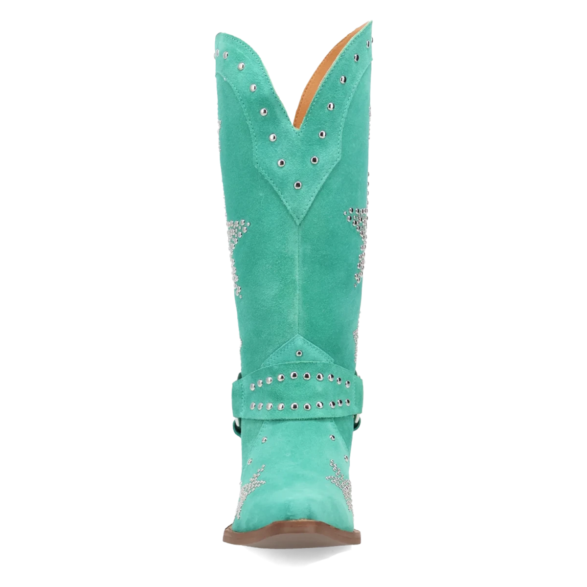 Botas Lucky Stars de Gamuza Punta Recortada Para Dama Color Verde - Dingo - Dan Post Boots