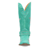 Botas Lucky Stars de Gamuza Punta Recortada Para Dama Color Verde - Dingo - Dan Post Boots